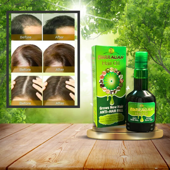 Burraqah Hair Oil | Natural Hair Fall Control & Regrowth